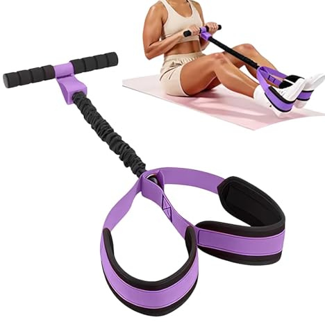 Banda de resistencia para pedal de pie, banda ajustable de látex suave multifuncional con asa, equipo de entrenamiento para mujer, para ejercicio, interior y exterior, entrenamiento de fuerza
