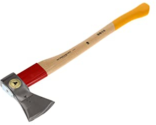 OCHSENKOPF Hacha forestal universal Gold ROTBAND-PLUS, Empuñadura de madera de pacana, Hoja pulida de 120 mm, Longitud 700 mm, OX 620 H-1257