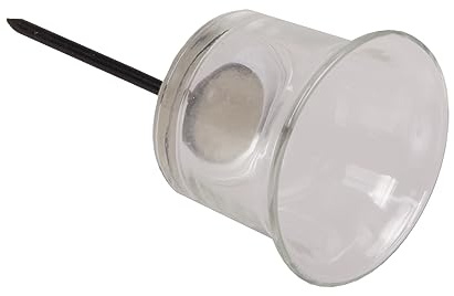 4er Set Teelichthalter Kerzenstecker aus Glas KLAR zum Stecken o312 Kerzenhalter Metall Kerzenhalter Stecker für Kränze Teelichtalter