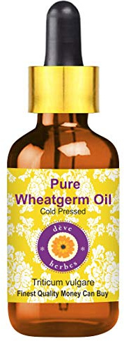 Deve Herbes Pure Huile de Germe de blé (Triticum vulgare) avec compte-gouttes en verre Pressé à Froid qualité thérapeutique naturelle 5ml (0,16 oz)
