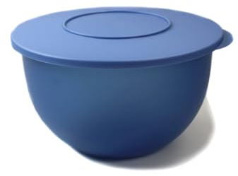 Tupperware Junge Welle Schüssel 4,3 L blau Abtropf Servieren