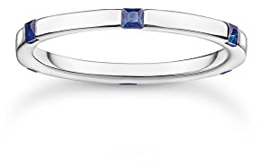 THOMAS SABO Ring mit blauen Steinen 925 Sterling Silber TR2396-699-32