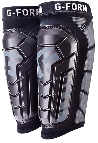 G-Form Pro-S Vento Fußball Schienbeinschoner - Fußball und Schienbeinschoner Ärmel - Schwarz, Erwachsene L
