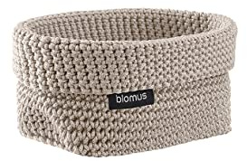 blomus | Aufbewahrungskorb | Tela | Kunstfaser Moonbeam | M | 15x10x9cm | Indoor |