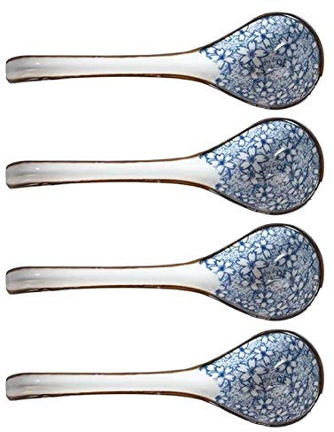 Cucchiaio Set Cucchiaio da Tavola per Ristorante di Casa, Cucchiaio A Manico Lungo in Stile Giapponese Cucchiaio da Cena in Ceramica per Uso Domestico (BB)