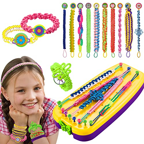 Freundschaftsarmband Selber Machen, Freundschaftsbänder Bastelset für Mädchen im Alter von 6-12, DIY Freundschaft Armbänder Schmuckbastelsets Kinder Spielzeug für Geburtstags Weihnachts Geschenk