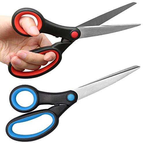 2 forbici per mancini per lavori artigianali di carta, forbici affilate per tessuto da 20,3 cm, per adulti e articoli di cancelleria da cucina