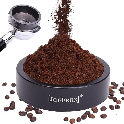 Dosierring 58mm für Siebträger – sauberes Dosieren ihres Kaffeemehls – Siebträger trichter - Kein Verlust von Kaffee rechts & links neben dem Siebträger – Mattschwarz