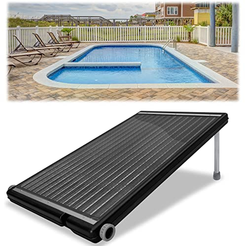 JOIEYOU Poolheizung Solarkollektor Poolheizungen 111.5 x 65 x 6.5 cm Solarthermie kollektor 15L Wasserinhalt Anschluss 38 mm Rohr Solarheizung (TYP A)