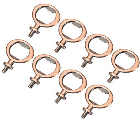 QUARKZMAN Apribottiglie, 8pz 53mm - Apribottiglie, a Vite in Lega di Zinco Kit di Inserti Piatto Filettato per Matrimonio Feste del Vino Fai Da Te Artigianato (Bronzo Rosso)