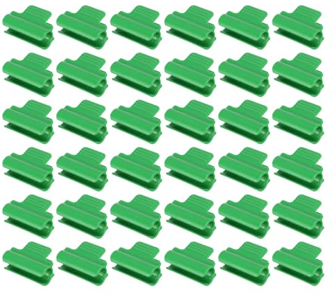 PATIKIL Greenhouse Clamps, 50 Pack Garden Film Row Cover Clips for 16mm Pipe Gardening Hoop Plant Cover Support Netting Tunnel Shade Cloth, Green