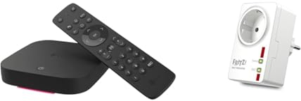 MagentaTV One | Android TV Box mit WLAN & LAN I MagentaTV mit 75+ HD-Sendern & AVM Fritz!DECT Repeater 100 (Erhöht DECT-Reichweite) deutschsprachige Version