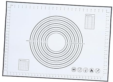 Zerodeko Brötchen 1Stk Backmatte aus Silikon große Teigmatte Anti-Rutsch-Kuchenunterlage baking mat back zubehör Ofen Backformen nützliches Kuchenkissen Kuchen backmatte rutschfest Tischset