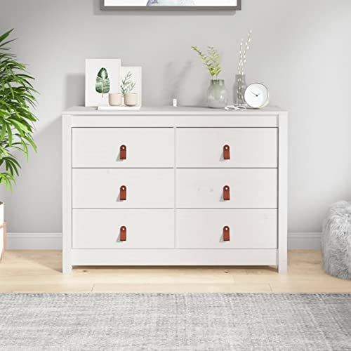 Somanki Beistellschrank Weiß 100x40x72 cm Massivholz Kiefer, Schrank Klein, Flurschrank, Kommode, Vorratsschrank, Flurschrank, Badezimmerschrank, Kleinmöbel - 821765