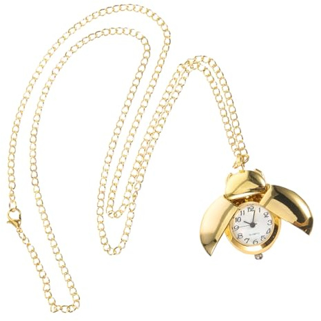 DEARMAMY Watch Ladies Vintage Pendant Neck Hanging Pocket Watch Necklace for Women Retro Necklace