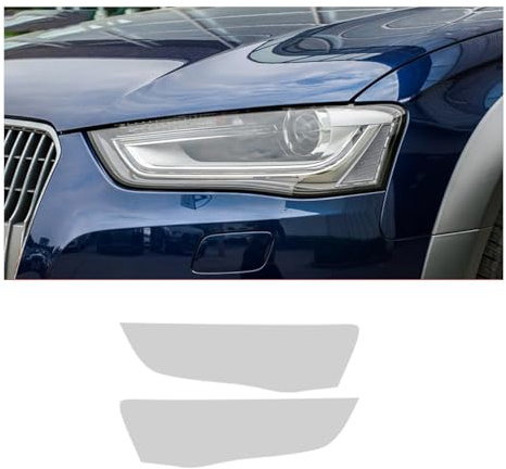 YLWDKORR Pellicola Protettiva fari Auto per A&UDI S4 2013-2015 Pellicola fari Auto, Luce Anteriore, Trasparente, annerito, Adesivo Protettivo Esterno