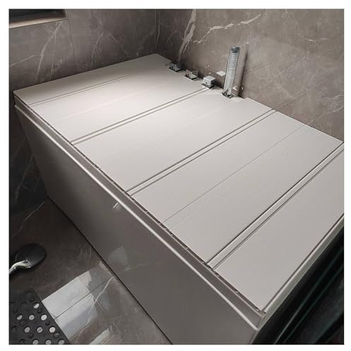 ShAzanz Bandeja Bañera Cubierta De Bañera Estante Plegable Bandeja De Almacenamiento, A Prueba De Polvo Cubierta De Aislamiento Bandejas for Bañera for Estante Mesa Baño Ducha Plegable(80x105x1.2cm)