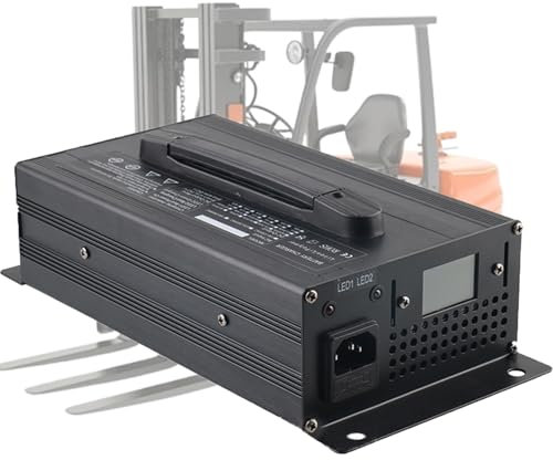 Lzyjck Chargeur Intelligent pour Chariot élévateur 36 V 25 A Chargeurs de Batterie Plomb-Acide pour transpalette, Chariot élévateur électrique, voiturette de Golf,36v 25a,B