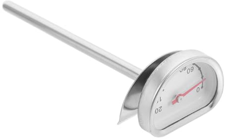 Alipis Thermomètre à Huile de Friture Inoxydable Support Thermomètre de Cuisine à Lecture Instantanée pour Cuisson Précise des Aliments des Plats Frits