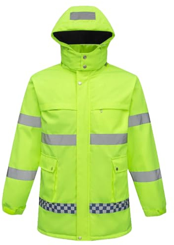 Weyot Beheizbare Jacke Damen Herren, Winter Arbeitsjacke, Reflektierende Jacke, Wasserdicht Warnschutzjacke, Beheizte Jacke mit 8 heizzonen, Elektrische Wärmejacke OutdoorGreen,XL