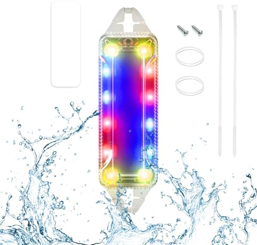 Duroecsain Stroboscope - Petites Lumières Clignotantes pour Véhicules,Anti-Collision Imperméable Avertissement Sécurité | pour Moto Voiture Nuit Conduite Cyclisme