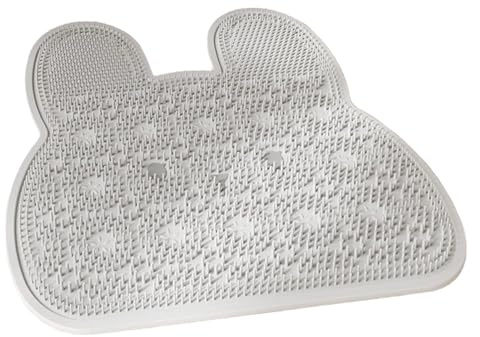 Pruojhw Brosse À Pied Pour Douche | Nettoyeur En Silicone Monté Au Mur - Tapis Nettoyeur Pour Dos Et Pieds Lapin,Pour Massage Nettoyage Adultes Seniors Famille Sol Appartement Dortoir