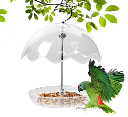 Vogelfutterstation für den Außenbereich | Dekorative Station im offenen Design – Vogelfutterstation für Vögel im Freien zum Aufhängen – für Garten, Balkon, Terrasse, Beobachtung