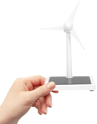 ERINGOGO Mulino a Vento Solare in Plastica Giocattolo Fai da Te per Esperimenti Scientifici, Turbina Eolica Portatile Educativa per Scuola e Apprendimento Stem