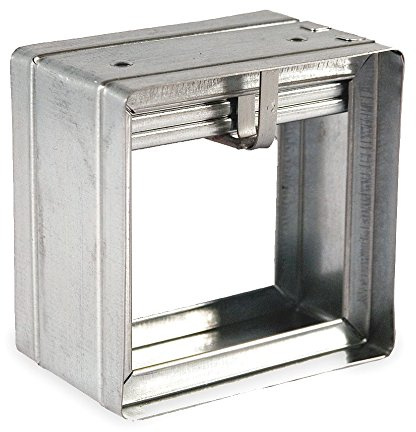 Square Fire Damper, 5-3/4 In. W, 165 Deg F