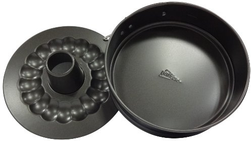 patisse 2904 Moule à Manqué/Charnière Antiadhésif Double Fond Acier Revêtu Gris Anthracite 16 cm