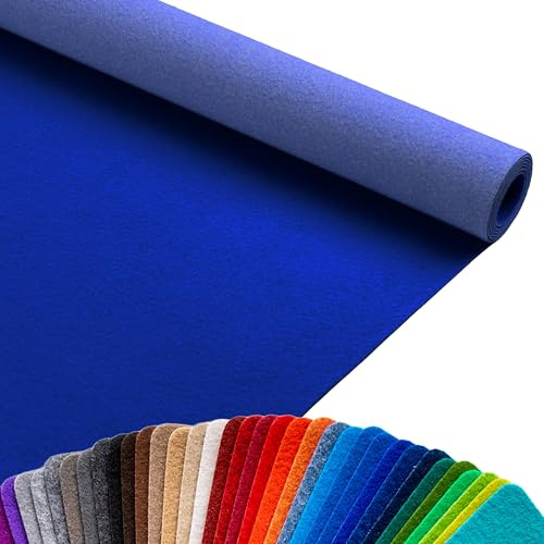 Primaflor Messeteppich Podium | Blau | 100 x 200 cm | Flacher Eventteppich aus 100 % Polypropylen, CFL-S1, Precoat-Rücken, 2 mm hoch, für Messe und Event
