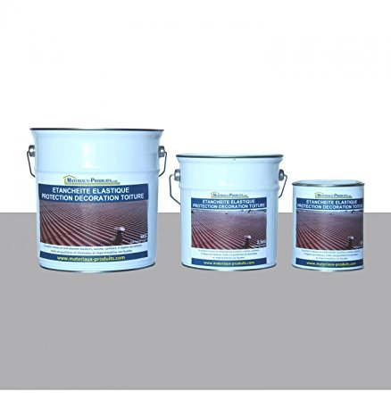 MATPRO - Étanchéité Élastique Protection Décoration Toiture - Anti-Fissure, Anti-Infiltration - Travaux Neufs & Rénovations - Tout Support - Gris Ciment - 20Kg