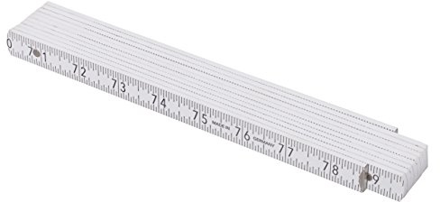 Redecker ADGA Folding Beech Wood Rule, US and Metric Measurements, Stainless Steel Springs, 78-3/4-Inch Extended Length Folds to 9-1/2 Inches