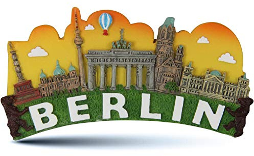 3D Magnet Berlin | Gelbe Skyline | Kühlschrank-Magnet | typisches Souvenir | Design Made in Berlin