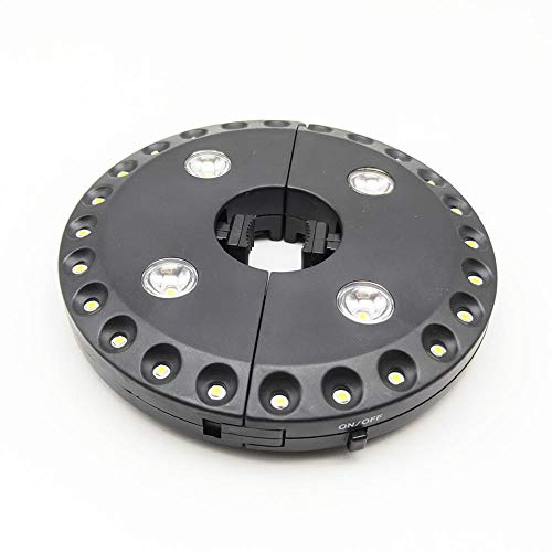 28 LED Parasol Lights with Three Lighting Modes and USB Rechargeable Suitable for Camping Tents and Outdoor Black