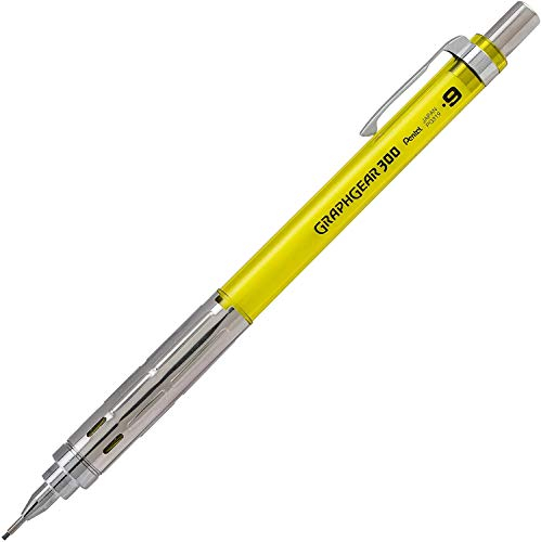 Pentel GraphGear 300 Mechanical Pencil 0.9mm Yellow Barrel