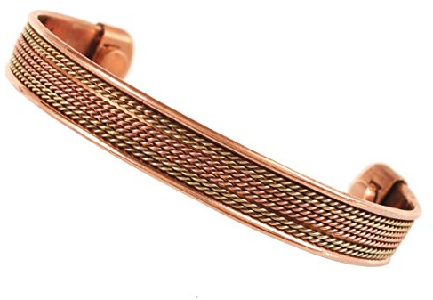 Touchstone Indiskt handgjort koppararmband, fredsarmband med, chakra, yoga, meditation, mantra, smycken, manschett för kvinnor och män, Koppar