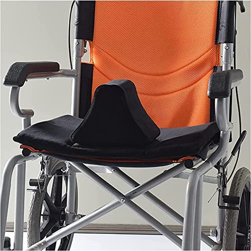 Cojín De Asiento De Silla De Ruedas Reutilizable Cojines De Hemorroides De Coxis De 45X41 CM Para Paciente, Cojín De Asiento De Silla De Ruedas Portátil Cojín De Cuña De Pomo Con Correa De Seguridad