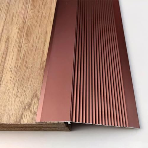 HJXGQJM Aluminium-Bodenübergangsstreifen,Bodenübergangsstreifen, Bodenbelag-Kantenverkleidung, Vorbeugung Von Stürzen, Wasserdicht Schwellenrampe,Schwellenreduzierer,Schwarz