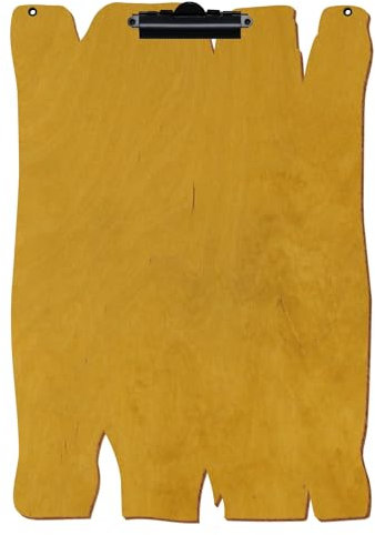 Bütic - Porte-bloc en bois - En chêne clair - Pour A3, A4, A5, A6 - Avec œillets de suspension - Format : A3 - Noir