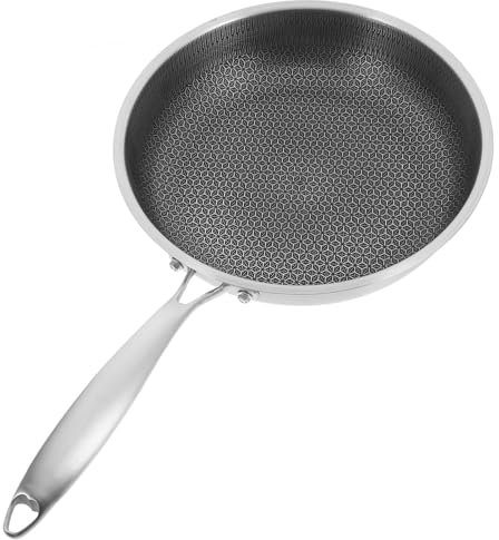Luxshiny Edelstahl Wok Pfanne Mit Wabenstruktur Antihaft-bratpfanne Für Induktionsherd Leicht Zu Reinigen Vielseitig Einsetzbar Der Küche Für Müheloses Kochen Und Braten