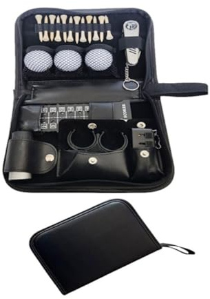 Taschen Außen Sport Golfer, Leder Golf Organizer Multifunktions, Golf Accessoires Kit mit Golfball, Golf-Zubehörtasche, Golf-Zubehör, Golf-Wertsachen-Tasche, langlebige multifunktionale Golftasche