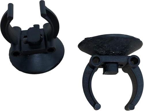 2 Stück schwarze Ersatz-Saugnäpfe für Aquarium-Heizung, Saugnapf, Halterungsclip, Aquarium-Zubehör