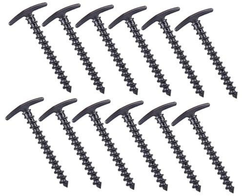 WHAMVOX 20stücke Nylon-zeltnägel Zeltnägel Bodennägel Tragbar Langlebig Spiralförmig Druckbeständig Für Outdoor-zelte Camping Picknickdecken Angeln Garten Einfach Zu Verwenden