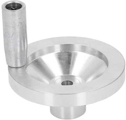Fockety Mini Lathe Handwheel with Handle, CNC Aluminum Alloy Hand Wheel for 0618 CJ18 CJ0618A 7x10 7x12 7x14 Lathes 8mm Hole Diameter Revolving Handle Hand Wheel for Milling Machine Lathe