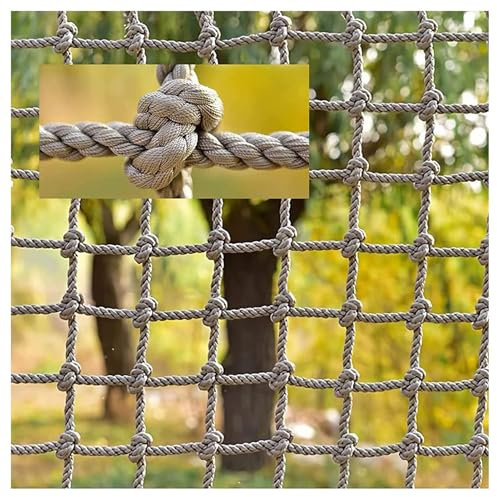 Seilnetz-Schutzsicherheitsnetz, Hindernisparcours-Kletternetz, Outdoor-Netz-Spielplatz-Sets Für Hinterhöfe, Baumhausgärten(Size:1 * 2m(3.3 * 6.6ft))