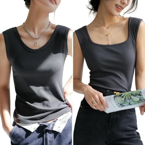 HZHYMBD Damen Unterhemden Damenweste, V-Ausschnitt-Bottoming-Camisole, Innere Ärmellose Außenseite Von Frauen-raucheische-s (geeignet Für 70-95 Catties)