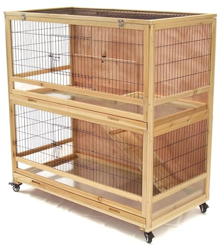 Hasenstall Kaninchenstall XXL Kleintierstall Kaninchenkäfig Hasenvilla 56616 AWZ