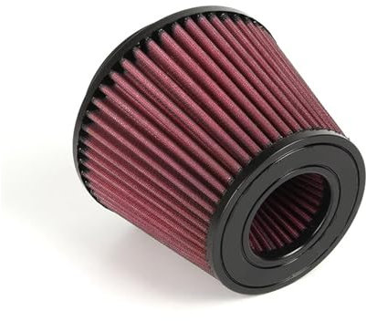 Filtro de aire de flujo con sistema de cápsulas, limpiador de esponja con abrazadera universal de 63/70/76/102/115 mm, filtro de admisión de aire frío for motor de coche, malla cónica(63mm)