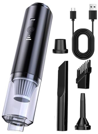 Aspiradora portátil inalámbrica para coche, potente aspiradora de succión, potente herramienta de limpieza de succión para camión, hogar, sofá, alfombra, sofá, sedán, cama